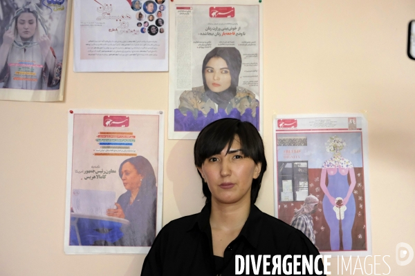 Fatima Roshanian, editor in chief of feminist  Afghan magazine Roshanian Kabul.