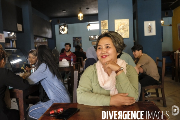 Mina Rezaei,Cafe owner, first Afghan woman established Simple Cafe in Kabul.