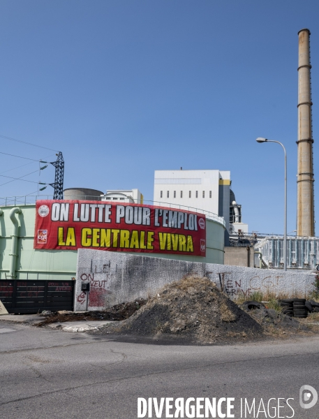 Réunion syndicale à la Centrale thermique de Gardanne.