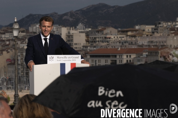 Macron à Marseille, j2: Discours du Pharo