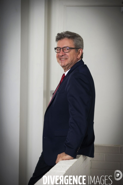 Jean-Luc MELENCHON, candidat LFI en 2021, au QG de La France Insoumise.