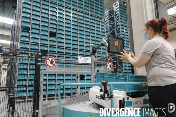 Gestion de picking avec les robots Skypod dans les Entrepôt Cdiscount