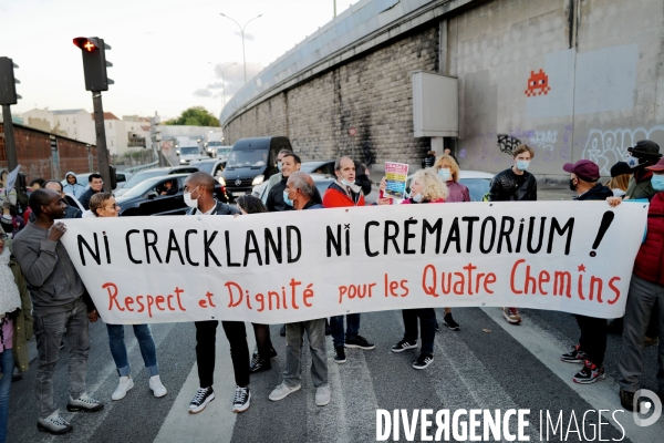 Crack porte de la Villette /  Manifestation des riverains