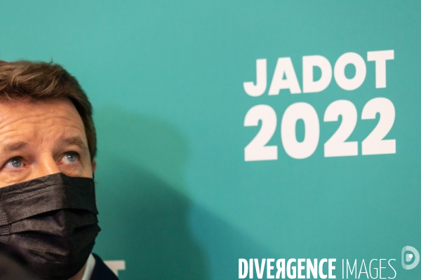 Présidentielle 2022 Yannick Jadot Conférence de presse Travail