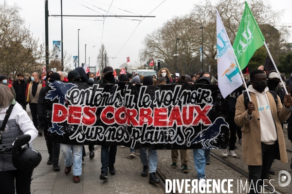 Manifestation pour le pouvoir d achat à Nantes