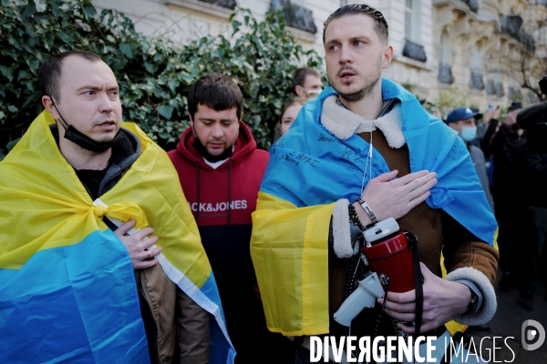 Manifestation contre l Invasion de l Ukraine par la russie