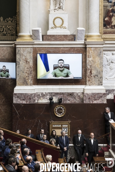 Allocution de Volodymyr Zelensky à l assemblée nationale.