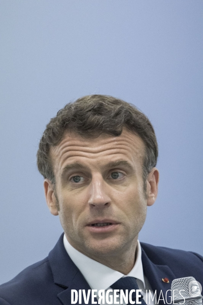 Déplacement d Emmanuel Macron dans la région Grand Est.