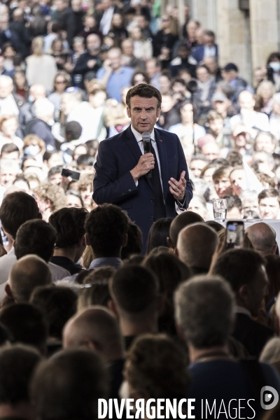 Déplacement d Emmanuel Macron dans le Lot.