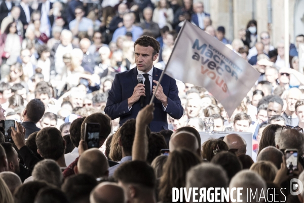 Déplacement d Emmanuel Macron dans le Lot.