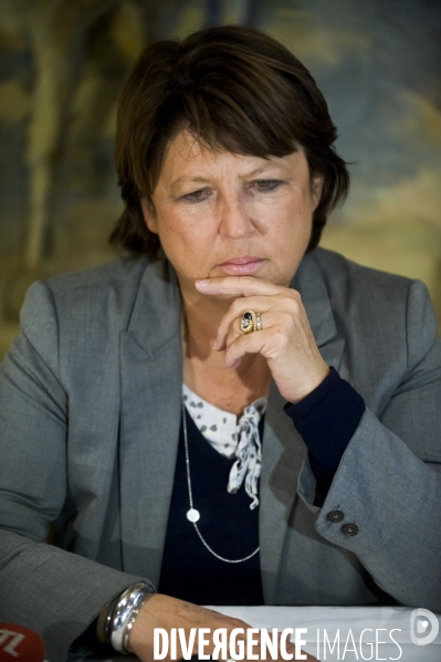 Primaire socialiste, Martine Aubry à Strasbourg