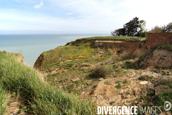 Erosion des falaises du littoral normand