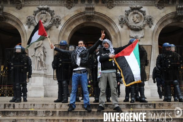 Manifestation de soutien aux palestiniens de Gaza, Paris