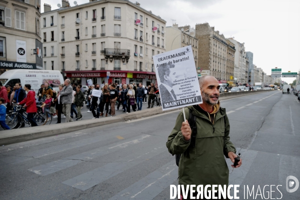 Manifestation organisé par le collectif 93 Anti Crack contre la presence de Toxicomanes au square de la porte de la Villette