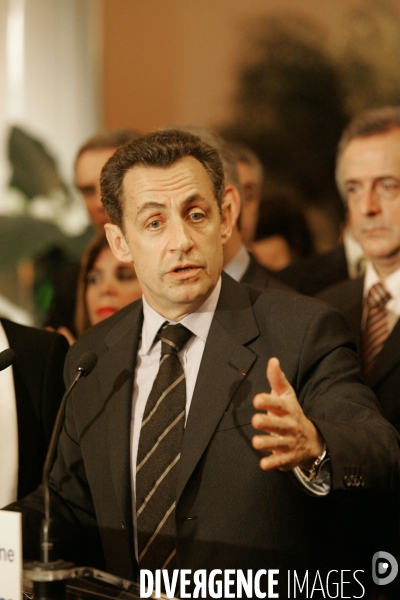 Voeux de Nicolas Sarkozy au conseil général des Hauts de Seine