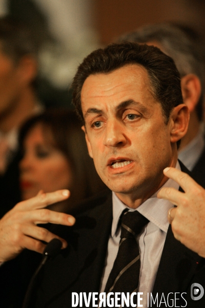Voeux de Nicolas Sarkozy au conseil général des Hauts de Seine