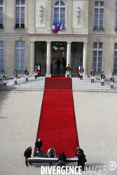 Présidence de la République, Palais de l Elysée. Passation de pouvoirs entre Nicolas SARKOZY et François HOLLANDE