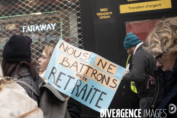 Manifestation contre la réforme des retraites à Rouen