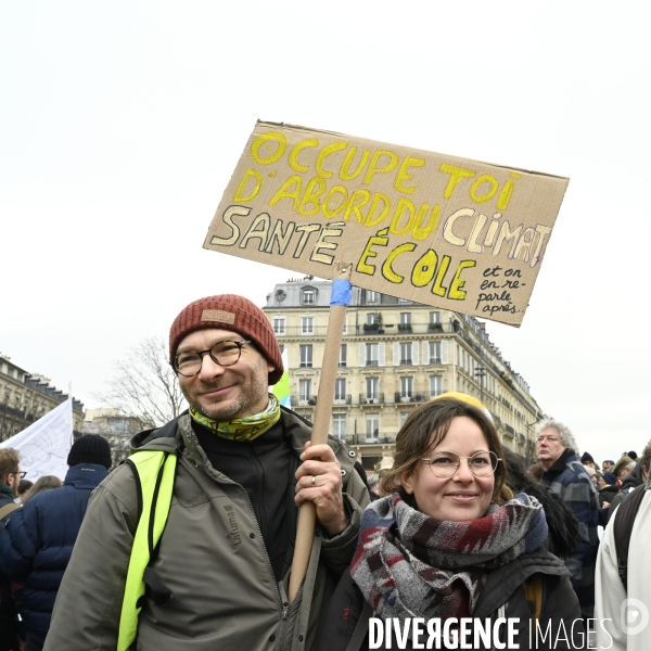 Manifestation contre la reforme des retraites, paris