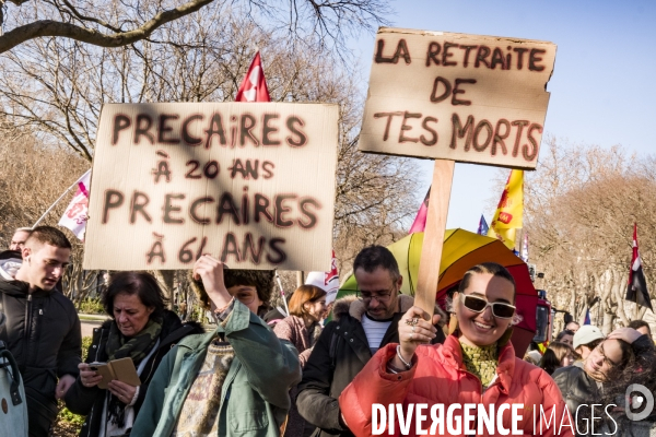 Nimes- 3eme Manifestation contre la Reforme des Retraites