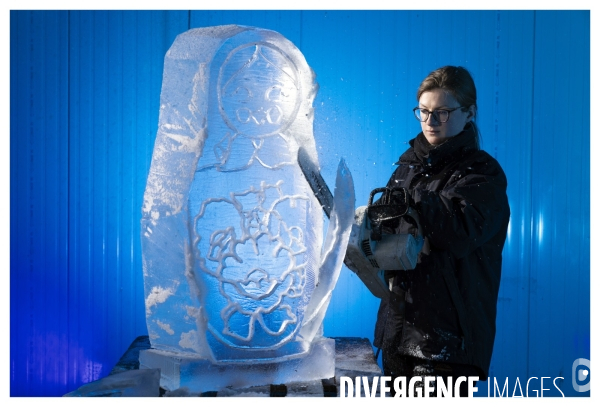 Ice and Art Sculptures sur Glace