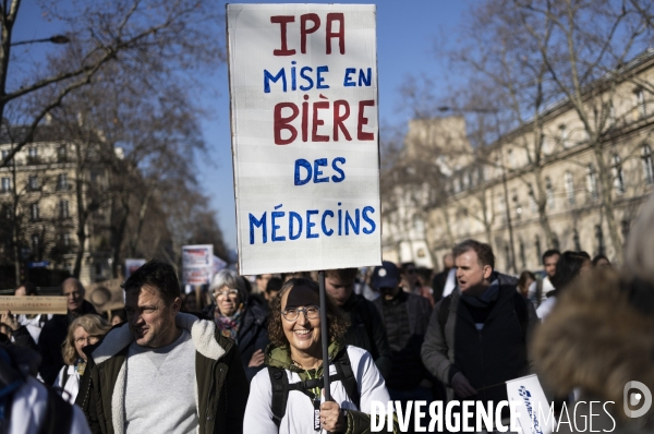 Manifestation des médecins libéraux contre l IPA