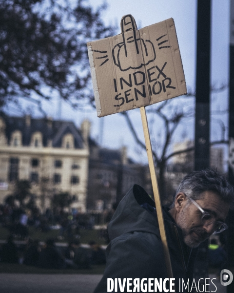 Manifestation contre la réforme des retraites, Paris, 16 février 2023