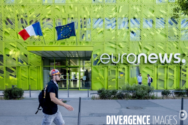 Lyon : dans le siège de la chaine d information Euronews.