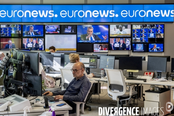 Lyon : dans le siège de la chaine d information Euronews.