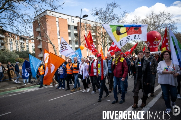 Toulouse : manifestation contre la reforme de la retraite