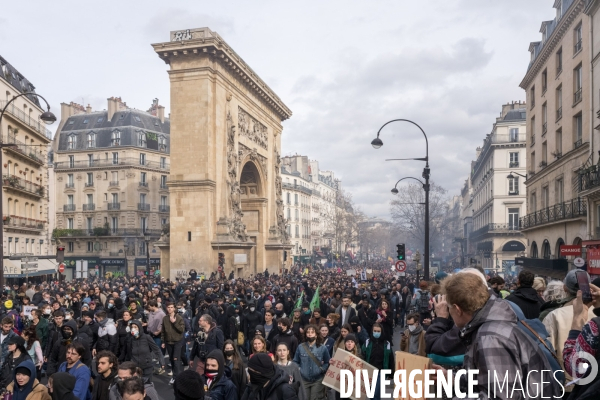 Manifestation contre la réforme des retraites à Paris le jeudi 23 mars 2023