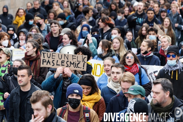 Dixième journée de mobilisation contre la réforme des retraites à Nantes