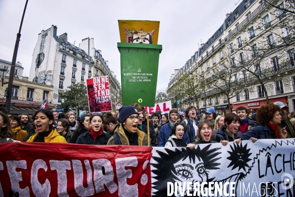 Paris Manifestation retraites 28 mars 2023