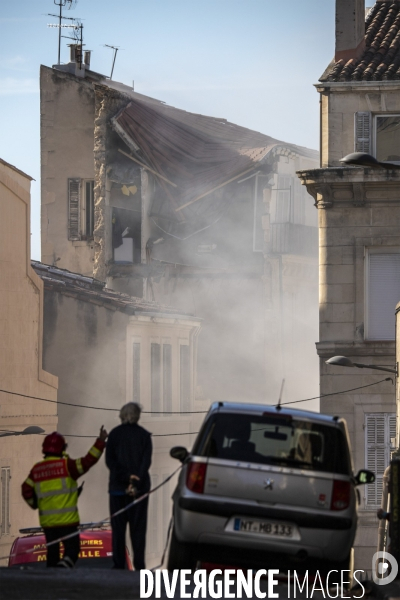 Effondrement d un immeuble de la rue de Tivoli à Marseille