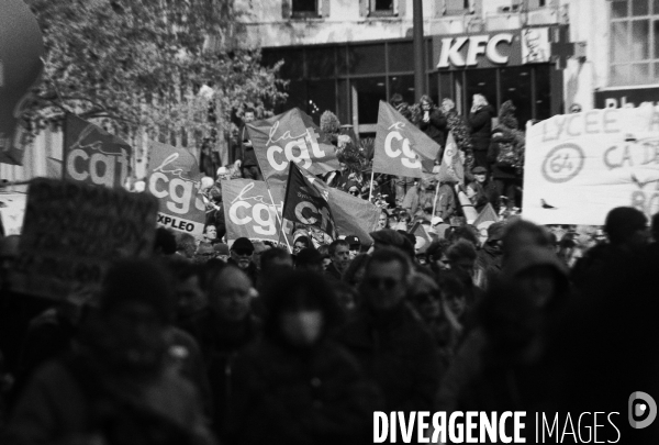 Toulouse : 12eme journee de mobilisation contre la reforme des retraites