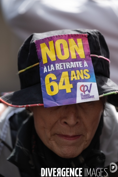 Manifestation contre la réforme des retraites.