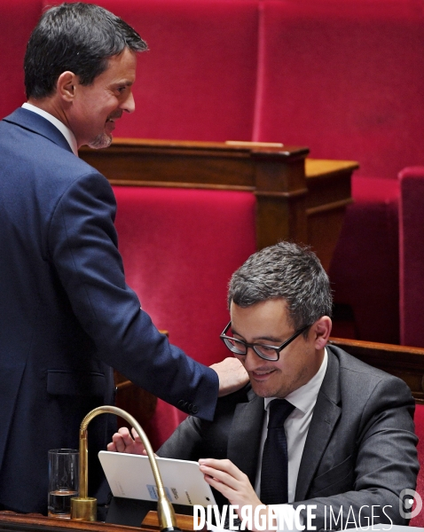 Manuel Valls avec Gerald Darmanin