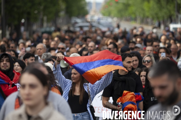 Mobilisation commémorative du génocide arménien de 1915, à Marseille.