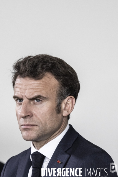 Déplacement d Emmanuel Macron à Vendôme