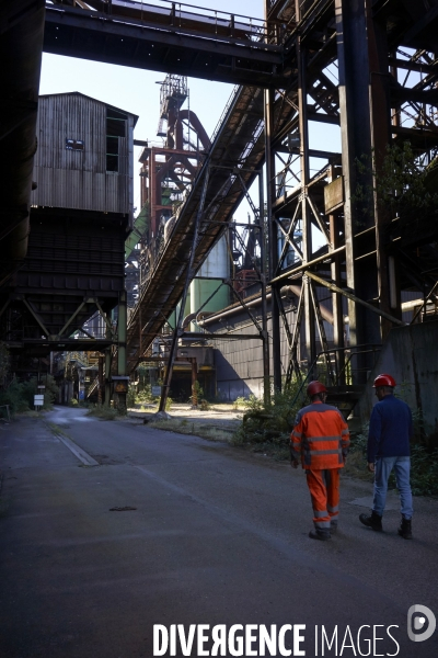 Hauts fourneaux de l’usine de Florange, état des lieux dix ans après l’arrêt. Juin 2023.