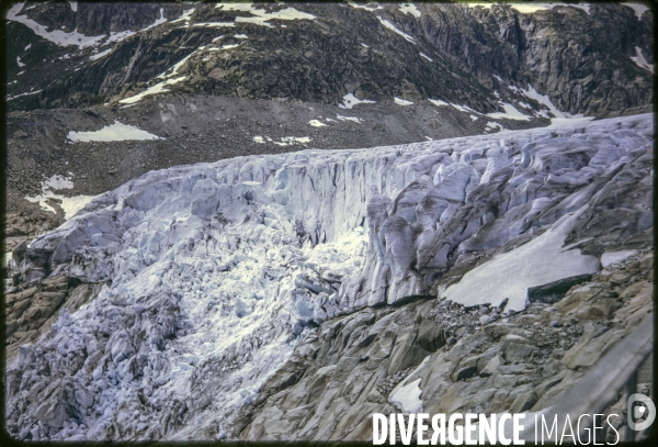 Glacier du Rhône 1975
