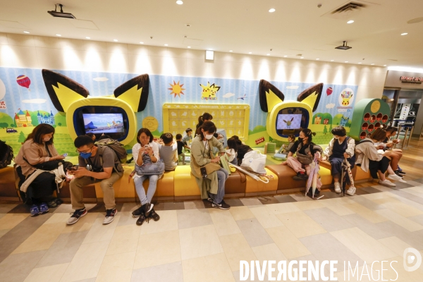 Pokemon center, snoopy town, kiddyland tokyo