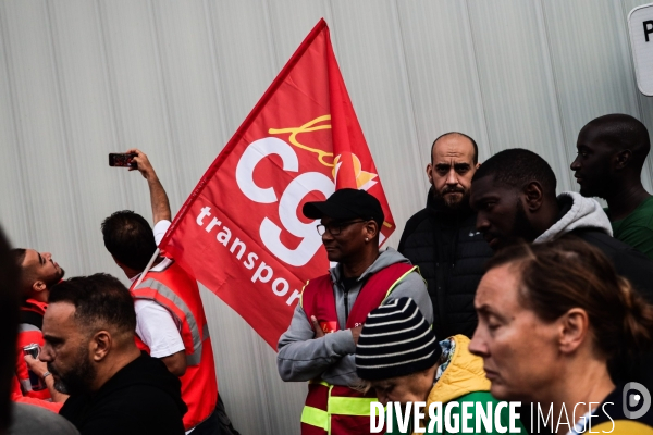 Manifestation des travailleurs du dechet