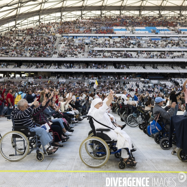 Le Pape au stade vélodrome