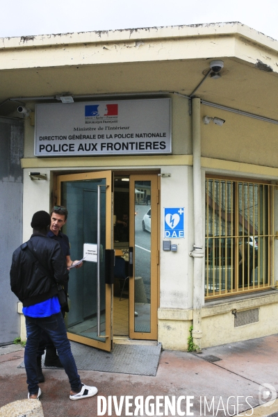 Frontiere du Pont Saint Ludovic ou se trouve les locaux de la Police Aux Frontieres.