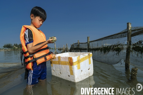 Vietnam - hue - pham enfant pêcheur