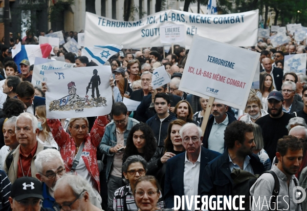 Marche de solidarité avec israel et les israeliens à l appel du crif