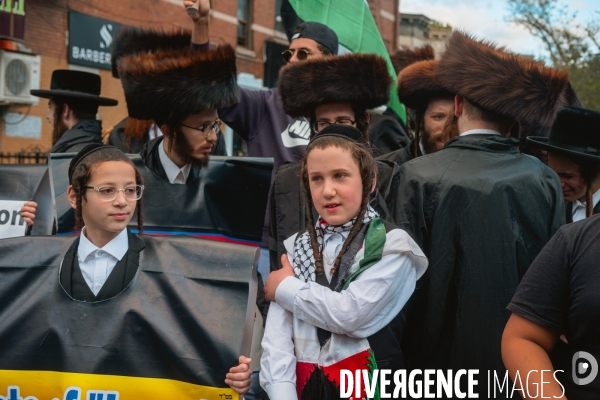 Manifestation Pro-Palestine à Bay Ridge, Brooklyn, New York