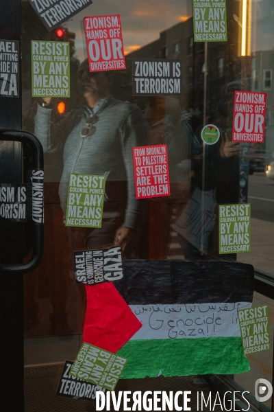 Manifestation Pro-Palestine à Bay Ridge, Brooklyn, New York
