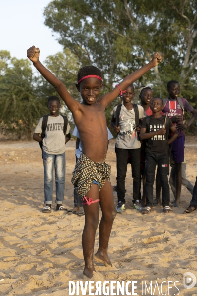 Charles jeune lutteur Sénégalais à Joal Fadiouth